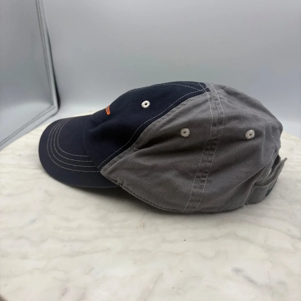 VTG Nike Baseball Cap Kids Child Grey Blue Swoosh Adjustable Hat Y2K